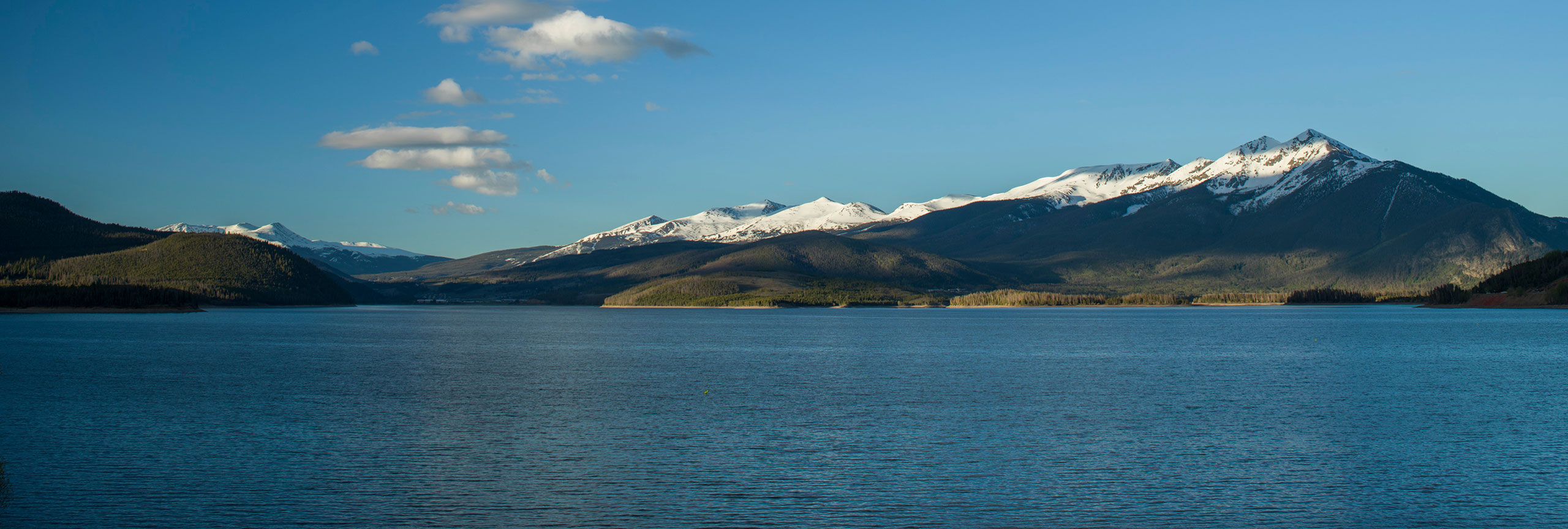 Lake Dillon with Tenmile Range in the background.