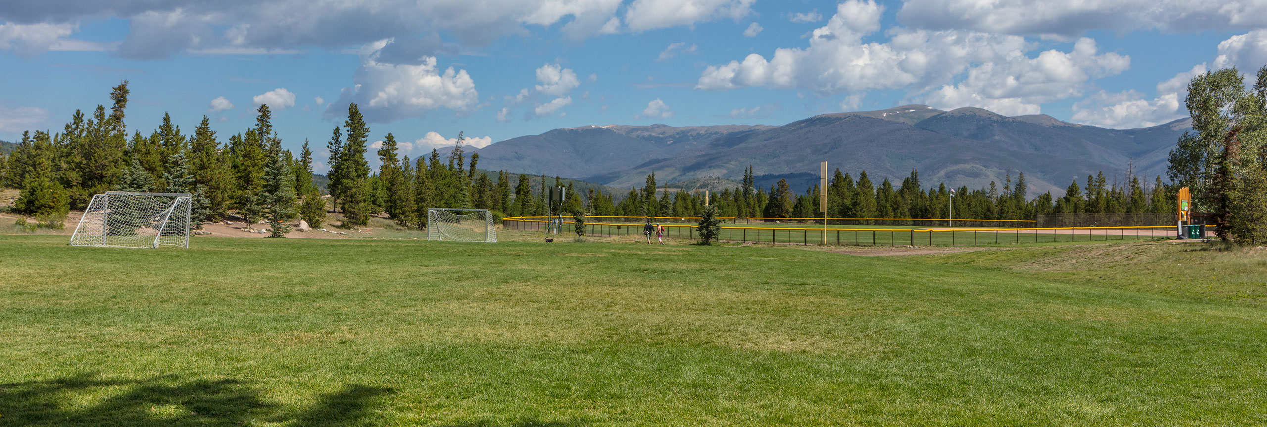 Multi-purpose field and ball field at Frisco Peninsula.