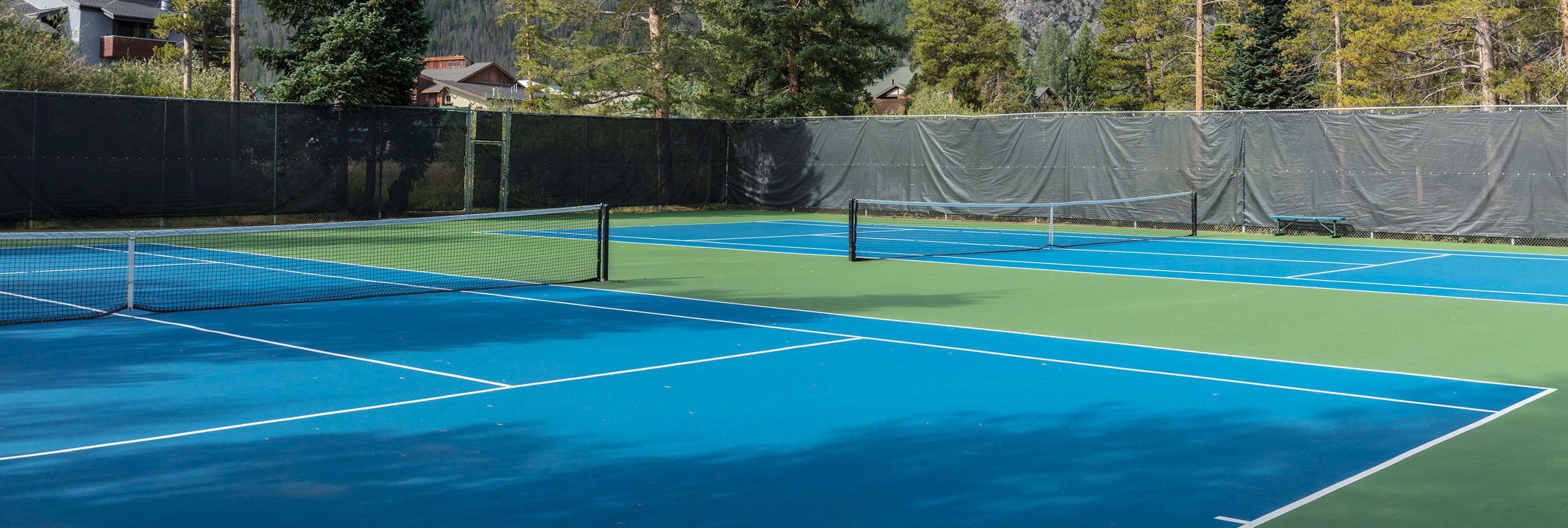Tennis court at Pioneer Park.