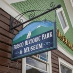 Frisco Historic Park Museum sign.