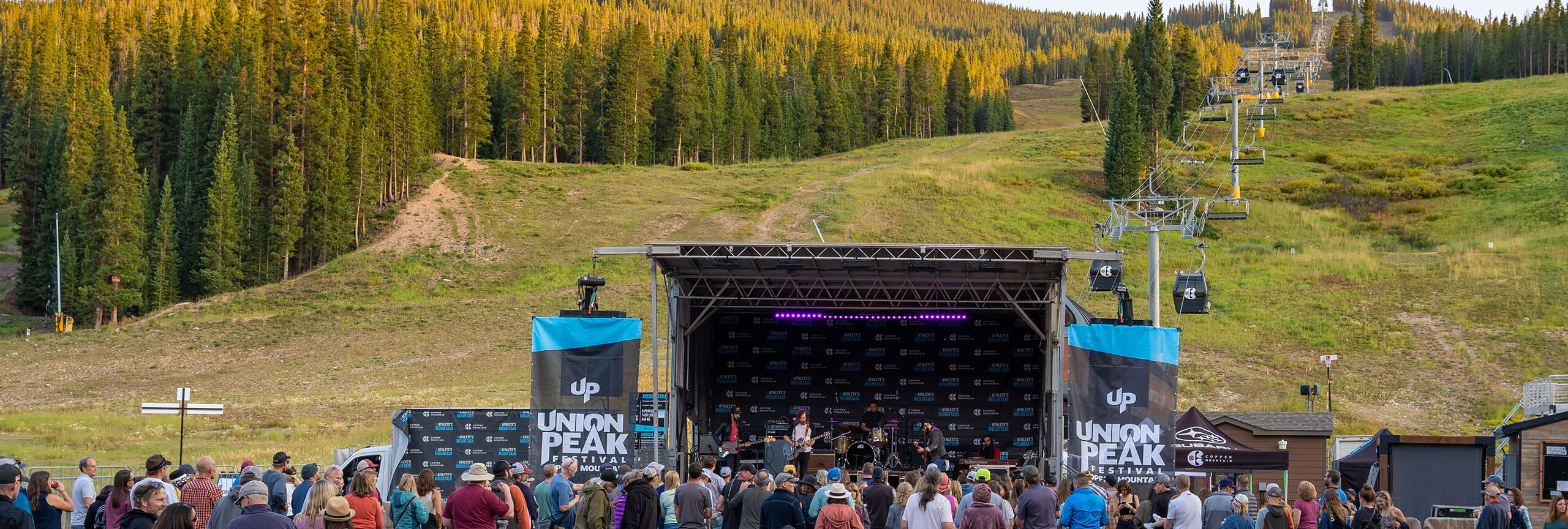 Stage for Union Peak Festival at Copper Mountain